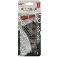 Aiguillage électrique KATO Unitrack #4 Droit – Échelle N – Réf. 20-221 – Neuf