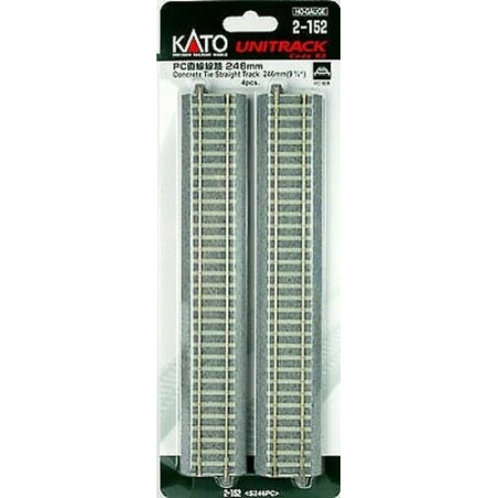 2-152 - 4 droits - 246mm - Unitrack Concrete