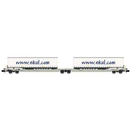 NW179 – Twin car Sdggmrs AAE + 2 remorques EKOL Logistic – Ep.V-VI