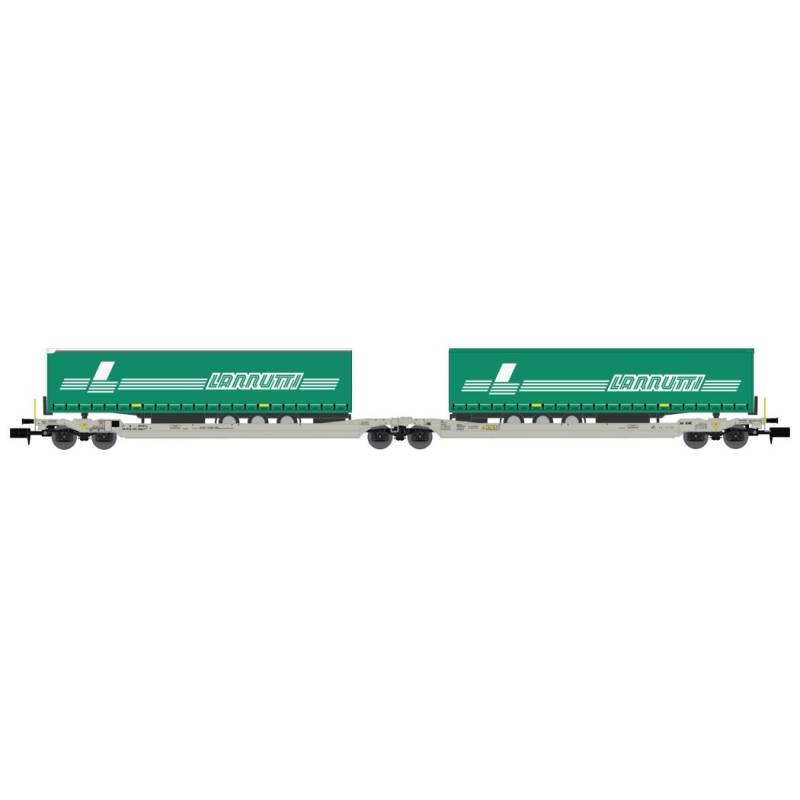 NW183 – Twin car Sdggmrs AAE Cargo HUPAC intermodal + 2 remorques LANNUTTI – Ep.V-VI