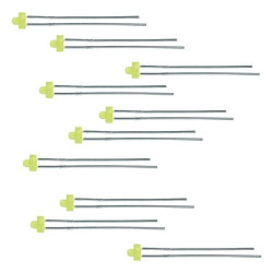 DR60082 - LEDs jaunes 1,8 mm - 10X