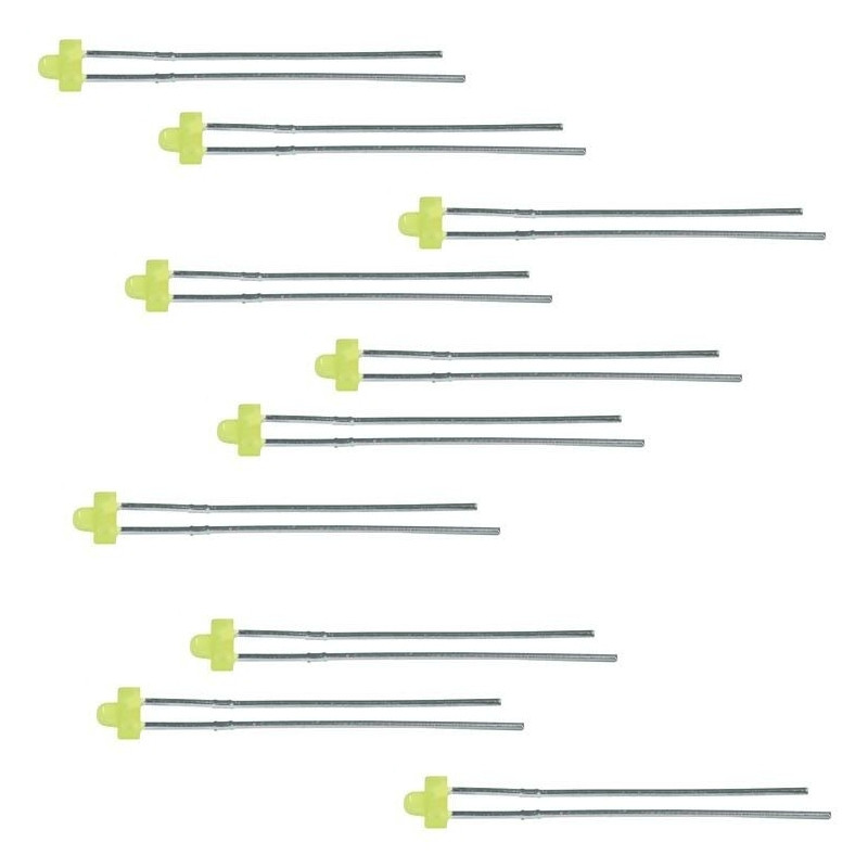 DR60082 - LEDs jaunes 1,8 mm - 10X