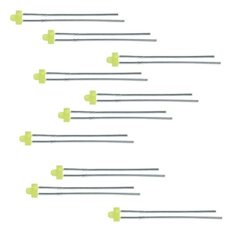 DR60082 - LEDs jaunes 1,8 mm - 10X
