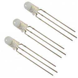 DR60083 - LEDs bicolores rouges vertes 3 mm - 10X