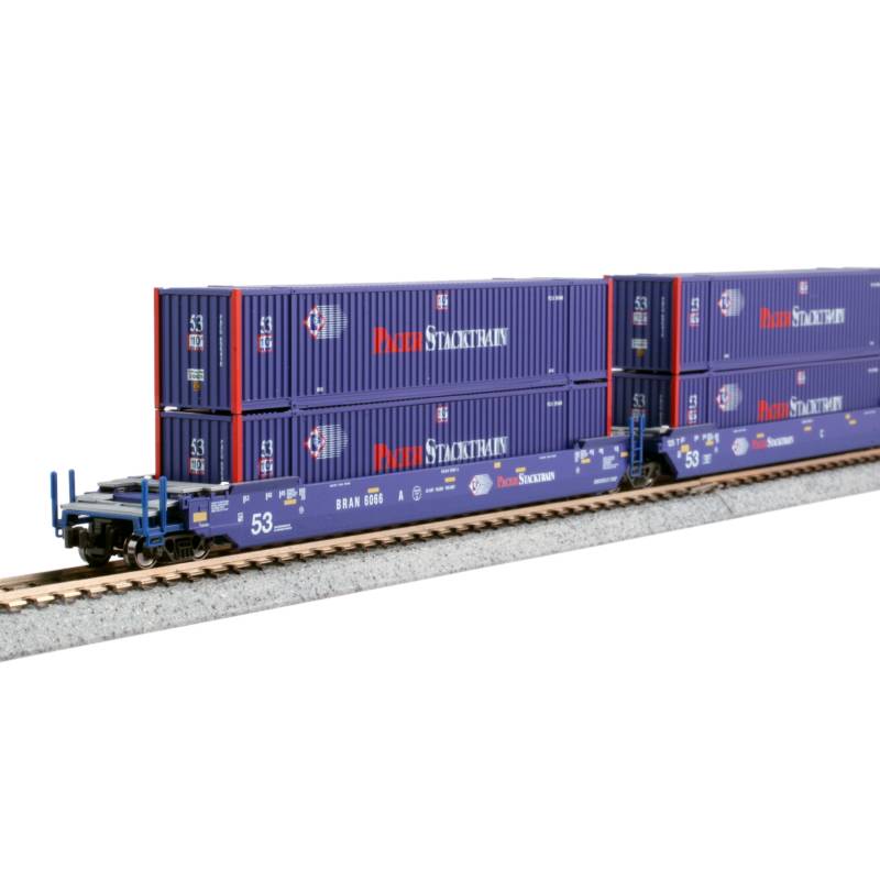 106-6180 - N - Gunderson MAXI-IV Pacer Stacktrain Well Car Set