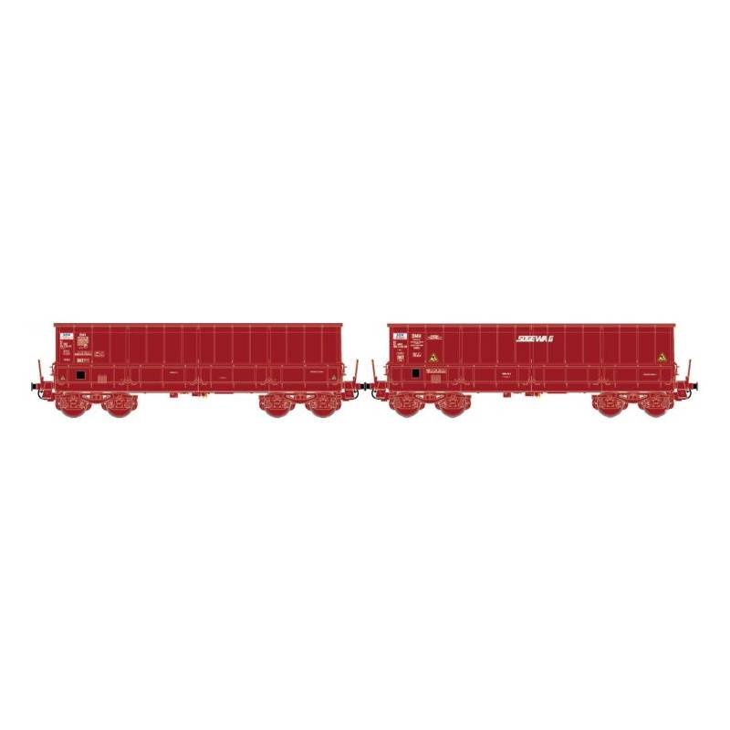 LSM30805 - SET 2 DMH - Rouge UiC - « VTG-SOGEWAG » - Ép. IV V SNCF