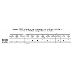 10-1522 - N - E353 Coffret de base «Azusa / Kaiji» (4 éléments dont 1 moteur)