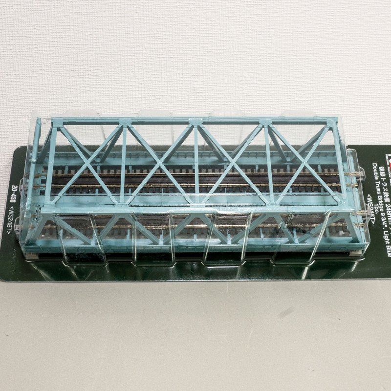 KATO 20-436 - N - Pont en treillis à double voie  bleu 248mm