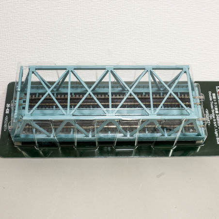 KATO 20-436 - N - Pont en treillis à double voie  bleu 248mm
