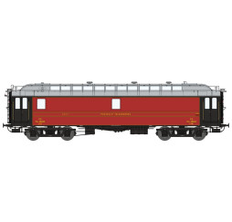 Ambulant OCEM 16m PAyi rouge foncé, toit gris clair, bogie Y2, N° 46902 Ep.II - PO