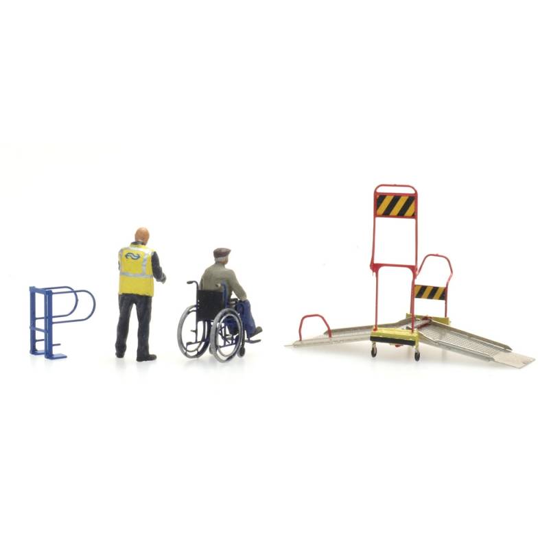ARTITEC 387.447 -Rampe pour fauteuil roulant et 2 figurines