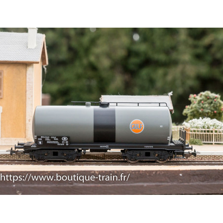 PIKO-Wagon citerne à bogies GULF - SNCB - Ép. IV